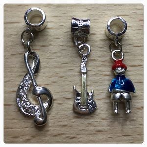 Crystal Melody, Boy, Guitar Instrument Charm Sets